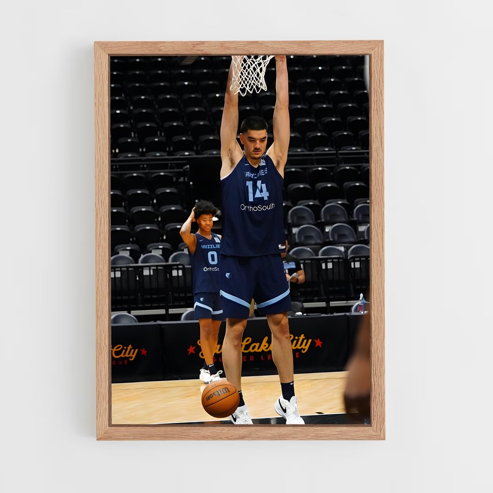 Poster Zach edey – affiche Basketball (vue 4)